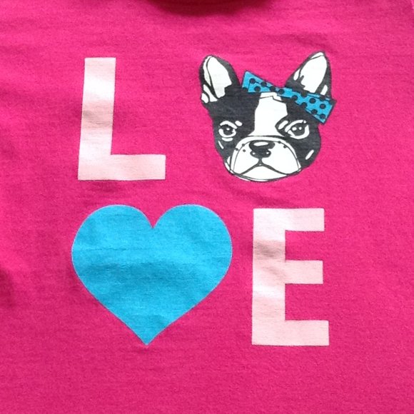 Monkey Bars Girls' T-shirt "Love", Sz 6X - Picture 2 of 4